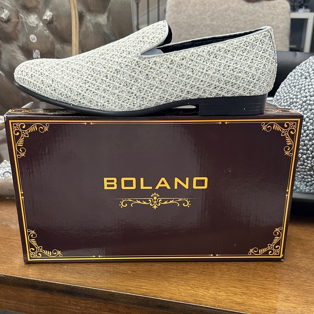 Men's Bolzano Sarlo White Glitter Loafers